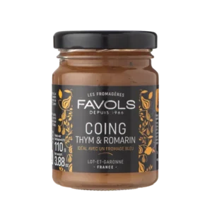 Delice de Coing Thym Rosmarin (Kvede med Rosmarin & Timian) 110gr, Favols