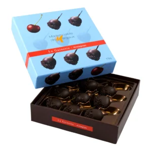 Moreller med mørksjokolade & Armagnac 9 bit Margaux